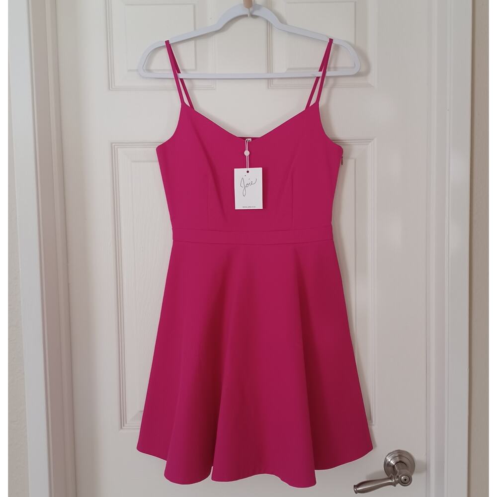 Joie Viernan Cotton Pique Dress Bougainvillea S NWT - Picture 3 of 13